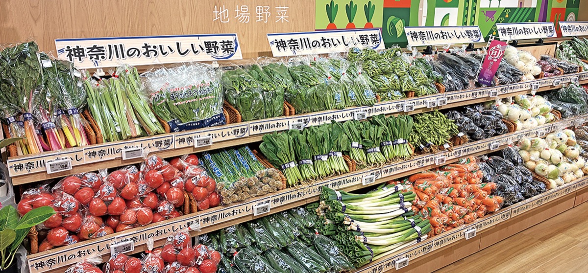 地場野菜も販売