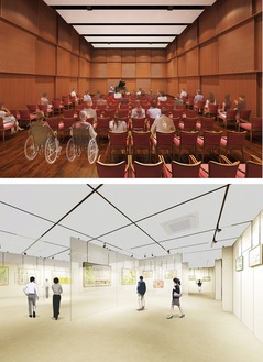 「音楽多目的室」と「ギャラリー」のイメージ