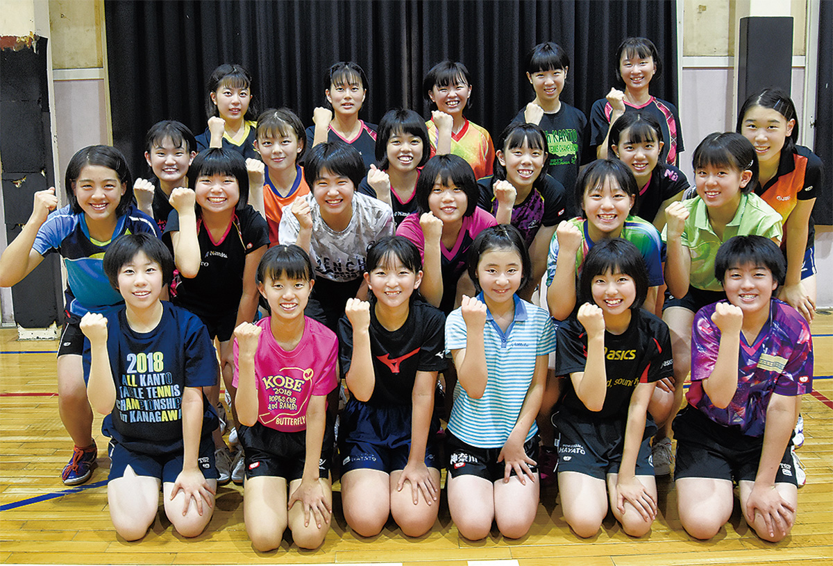 中学団体で全国ベスト４ 横浜隼人の女子卓球部