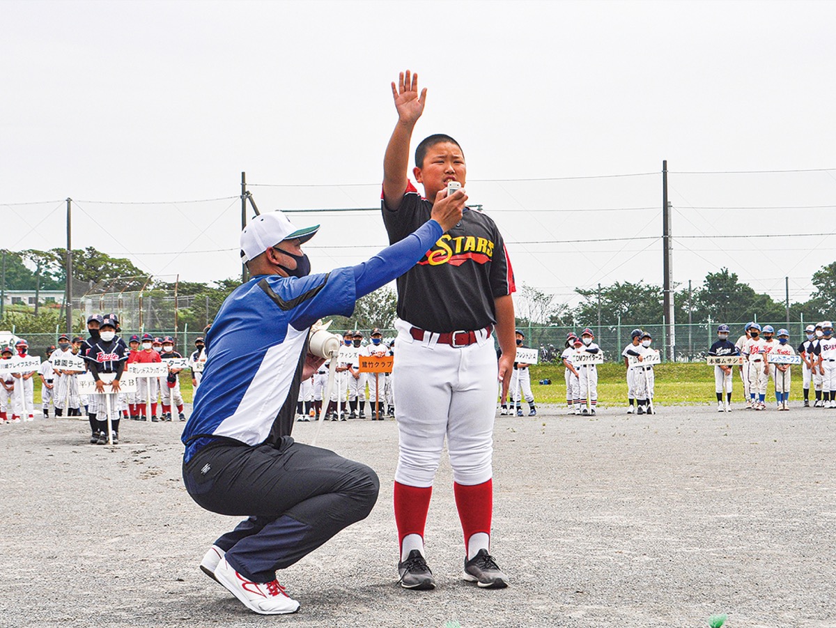 全力プレーを誓った高倉主将