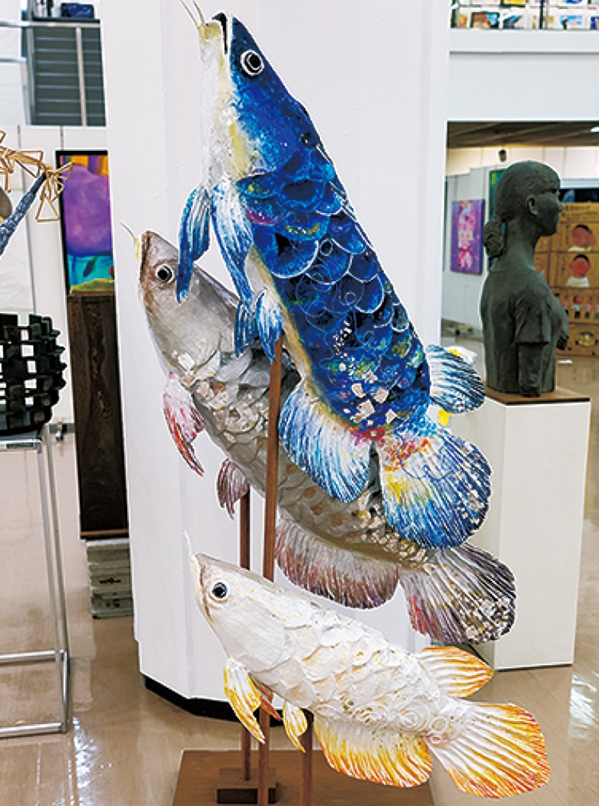 アロワナを造形した作品