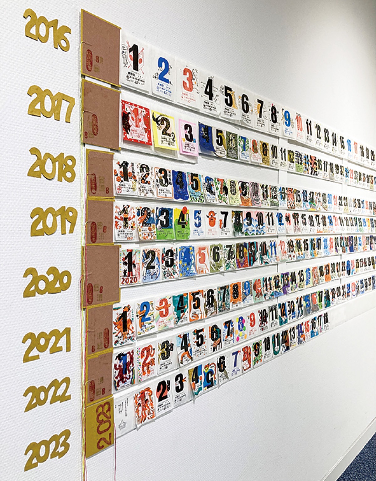 7年分の日めくりずらり あじさいプラザで展示 | 瀬谷区 | タウンニュース