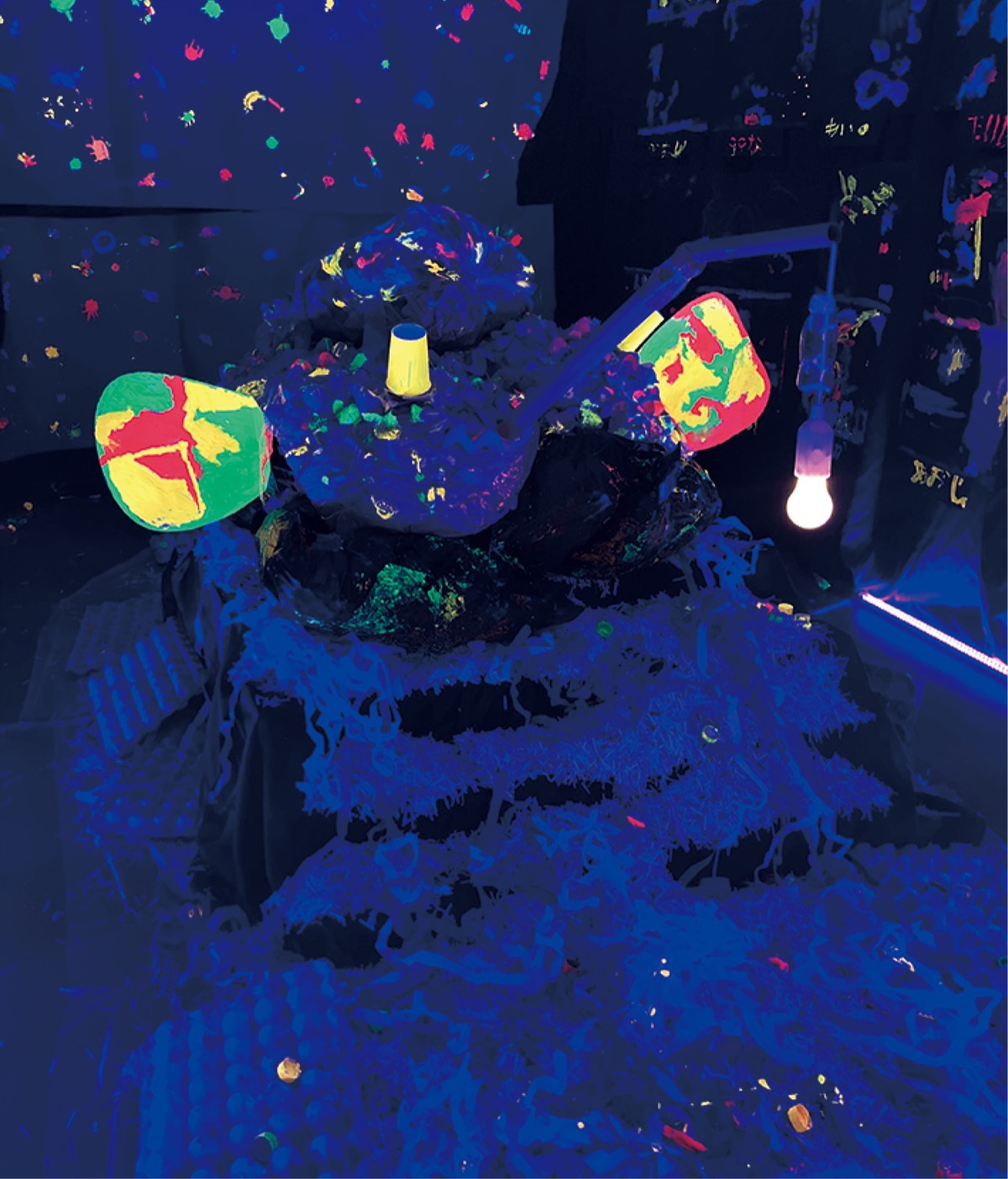 アイデア、作品に込め