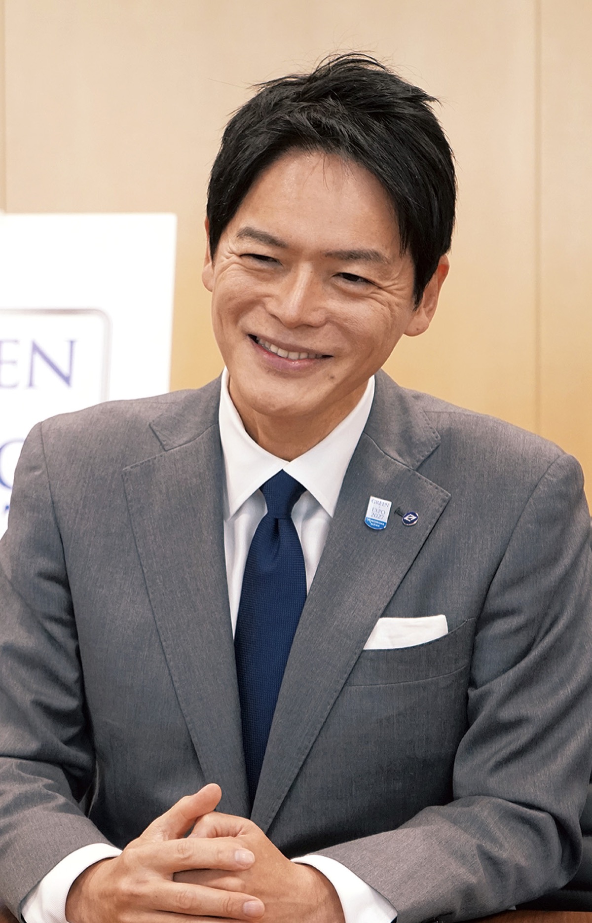 新年の意気込みを語る山中市長