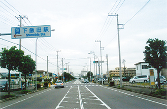 下飯田・ゆめが丘駅前の環状4号線