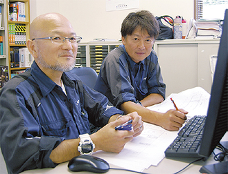 志村設計部長（左）と成田工事部長