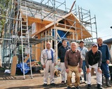 柳明神社の再建順調