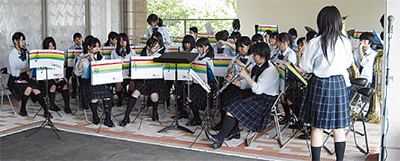 合唱部・吹奏楽部の訪問