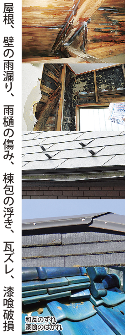屋根等の修理が無料