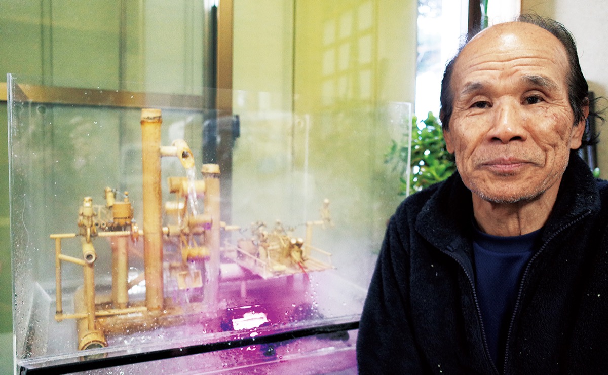 からくり竹人形と吉野さん