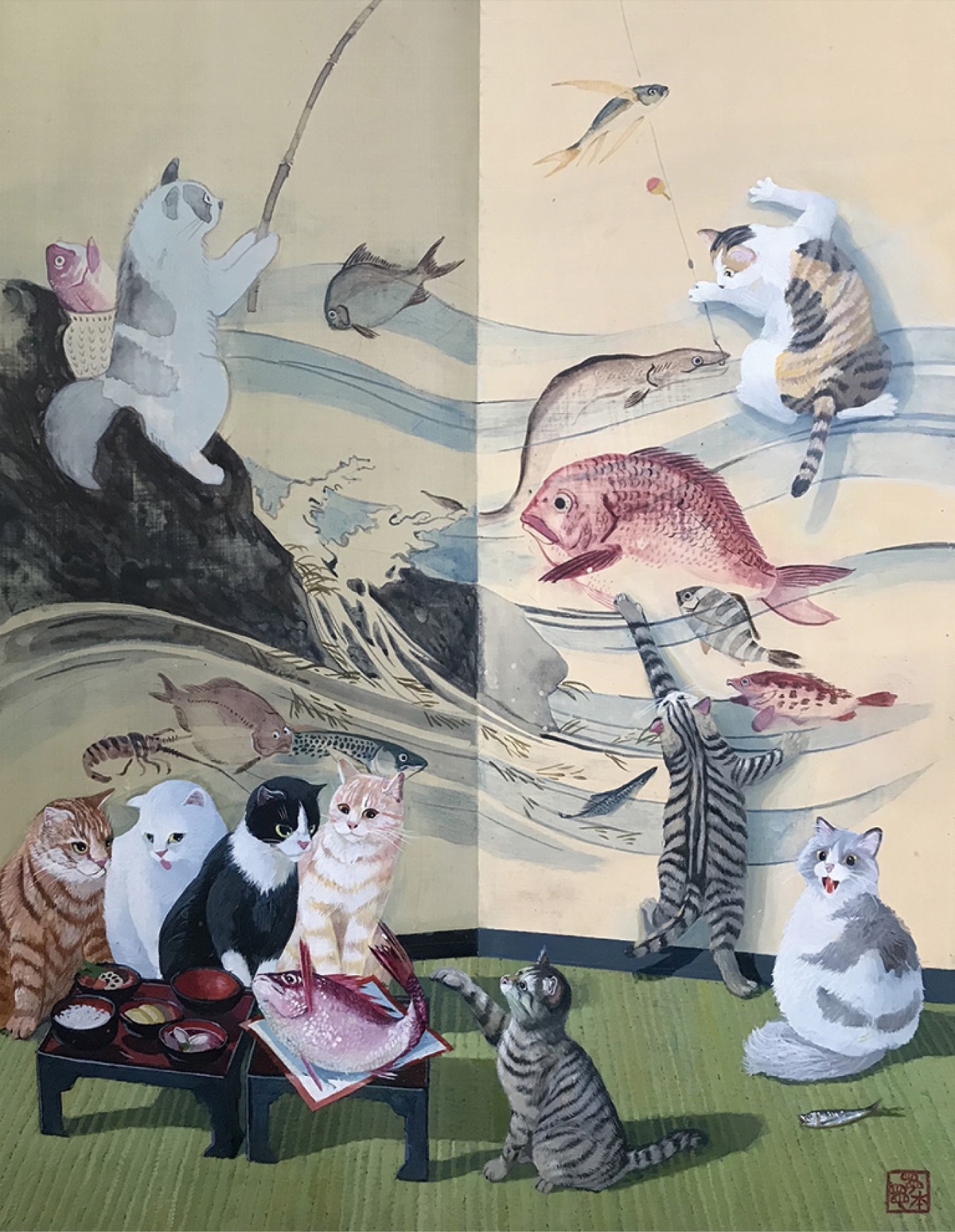岡津町の松本さん 動物絵画の新作個展 | 泉区 | タウンニュース