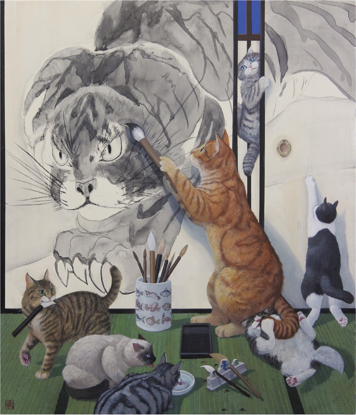 虎｣の自画像？ 区内在住・松本さんの新作 | 泉区 | タウンニュース