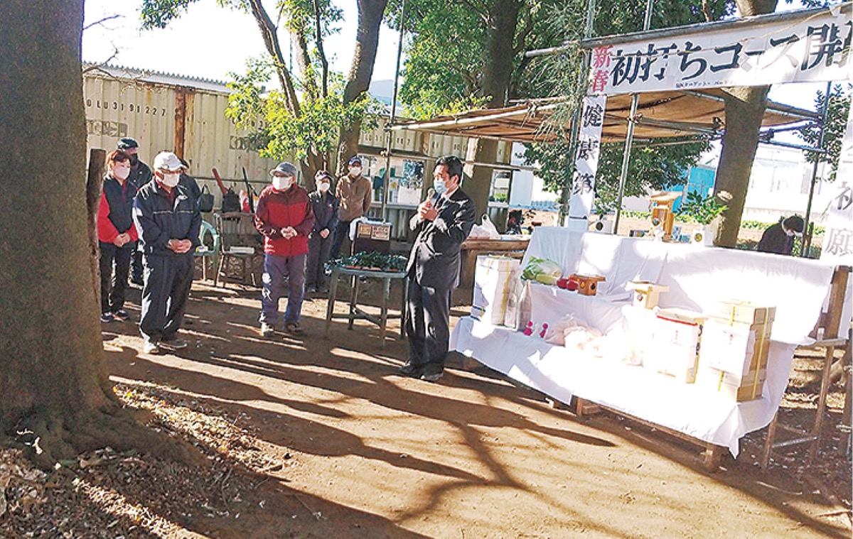 TBG協会による安全祈願の様子