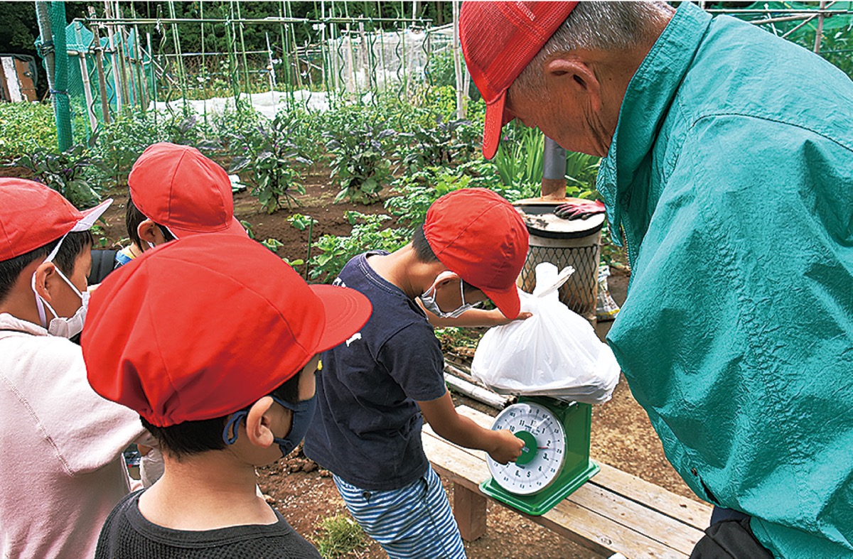 収穫後、重さを量った