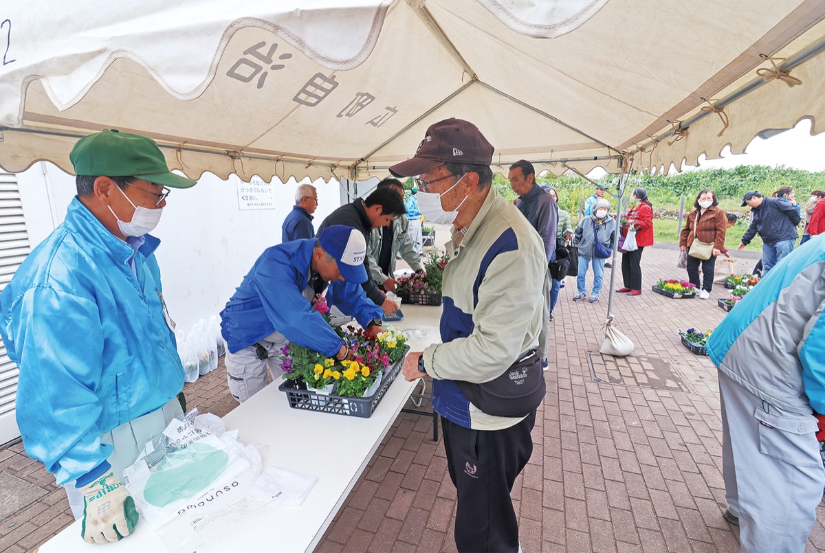 花を楽しみ、防災を学び