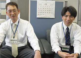 支援した吉岡さん（左）と大川さん
