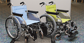 市内の施設へ贈られる車椅子