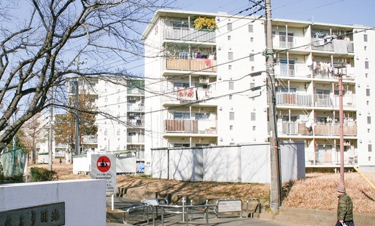 外国人が多く住むいちょう団地