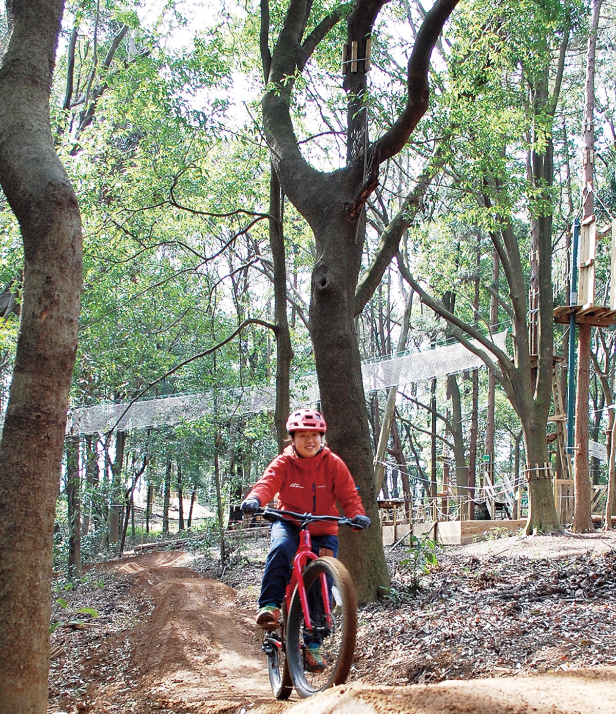 本格ＭＴＢ（マウンテンバイク）コース設置