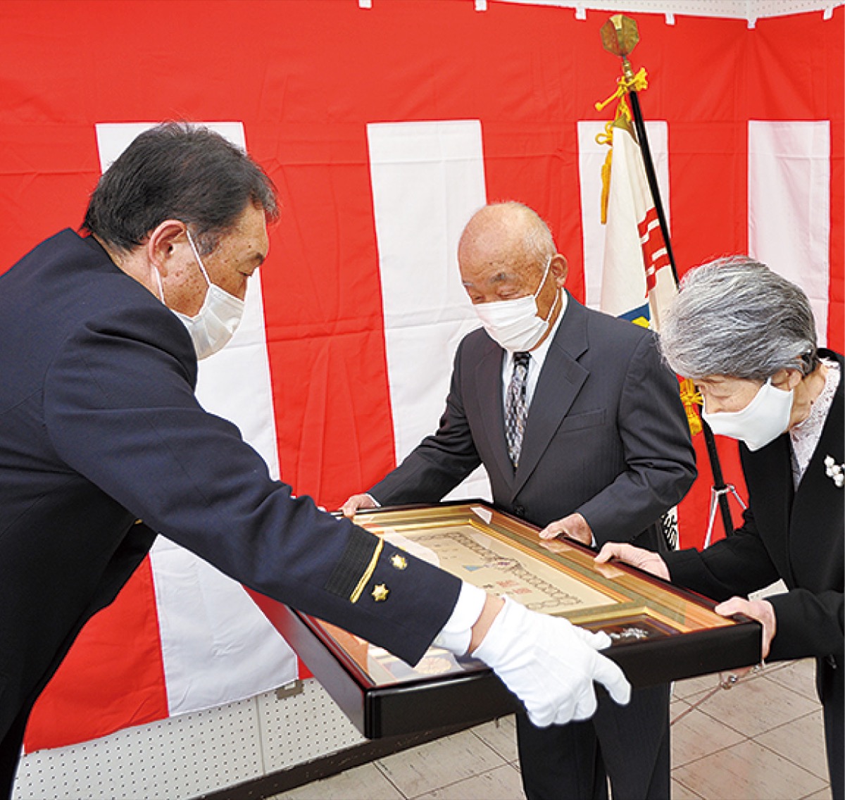 上品濃在住田中さん 消防団活動で瑞宝単光章 約40年の功績を評価 