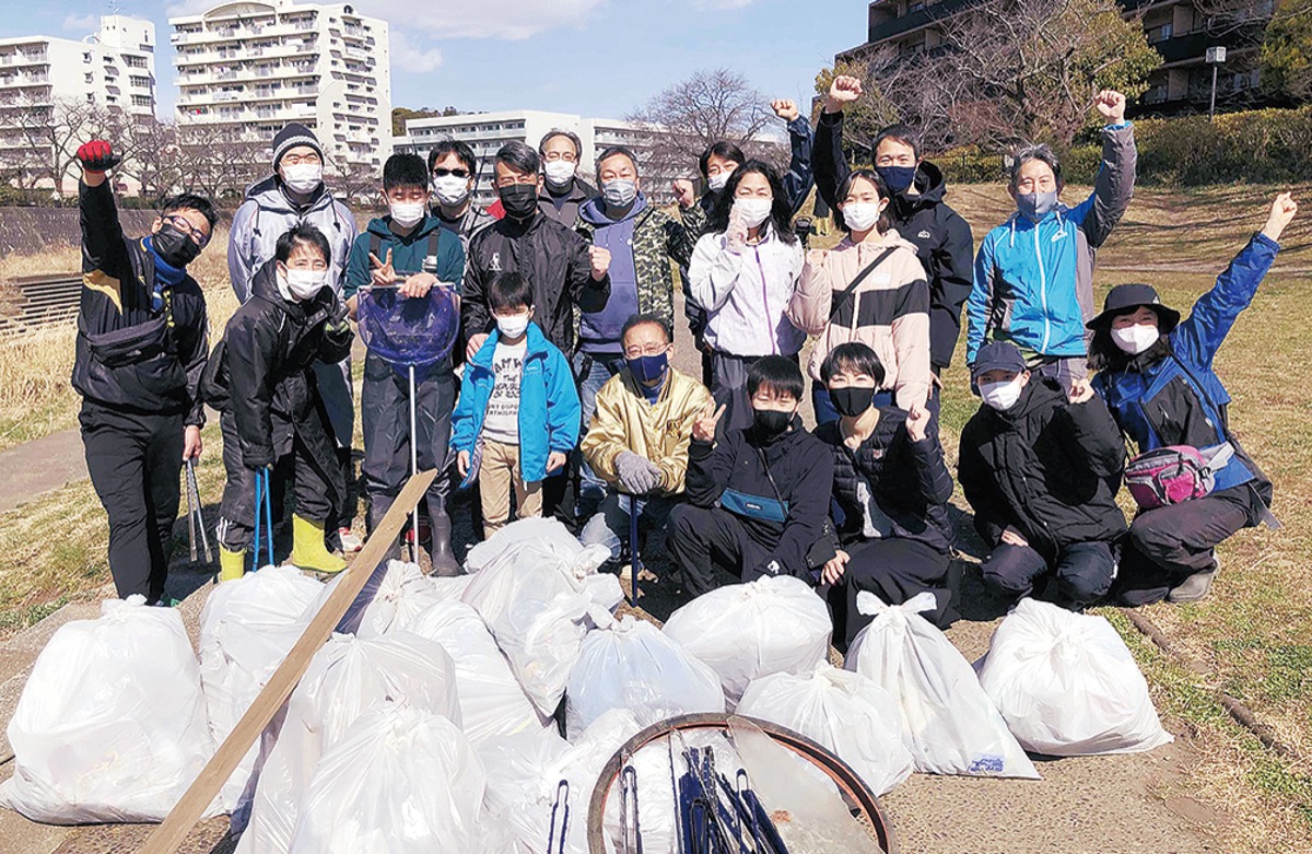 柏尾川から地球きれいに