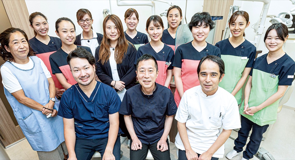 感染対策に力を入れる佐々木歯科医院のスタッフ