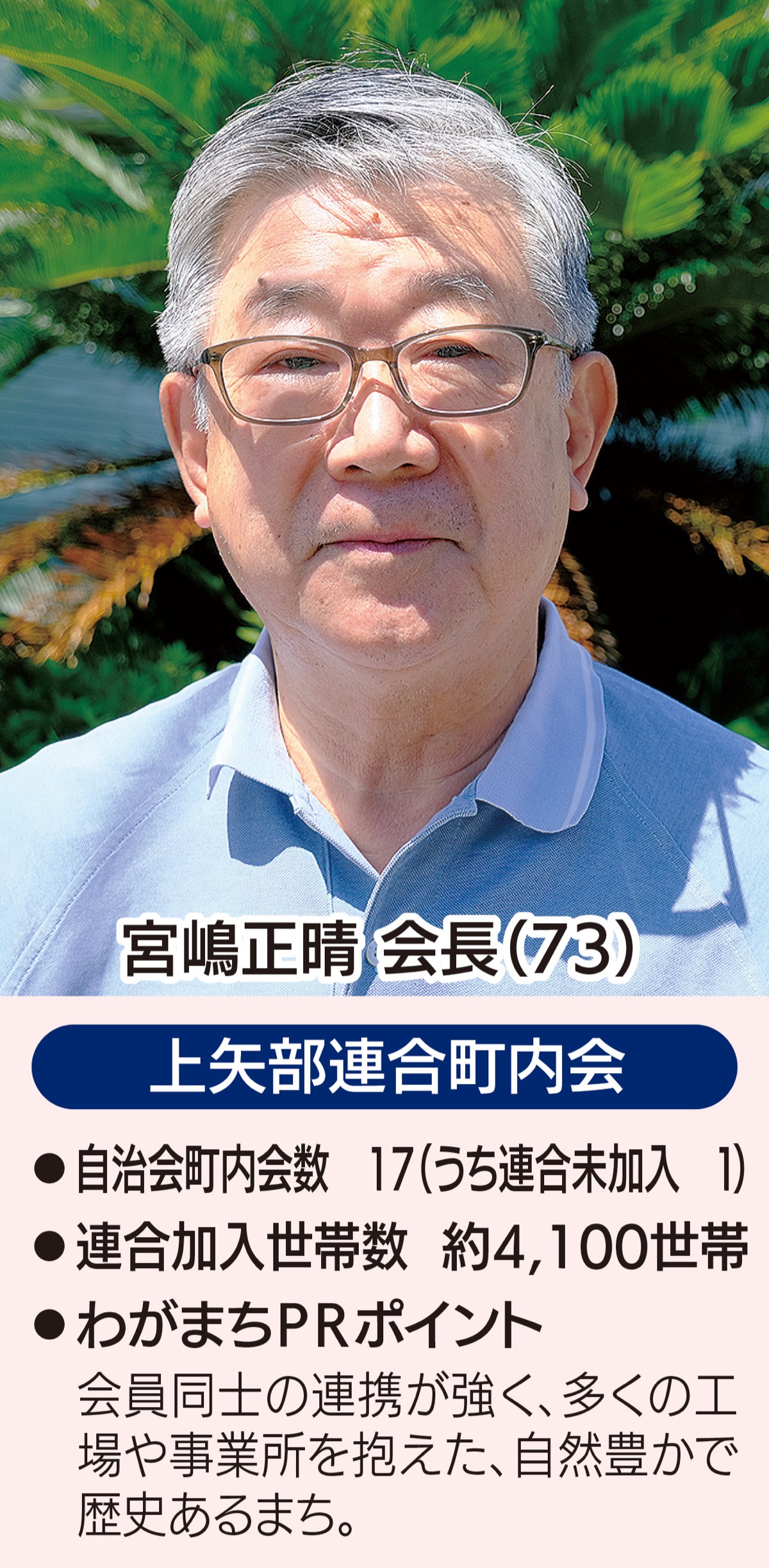「住みよい環境と安心できる町へ」
