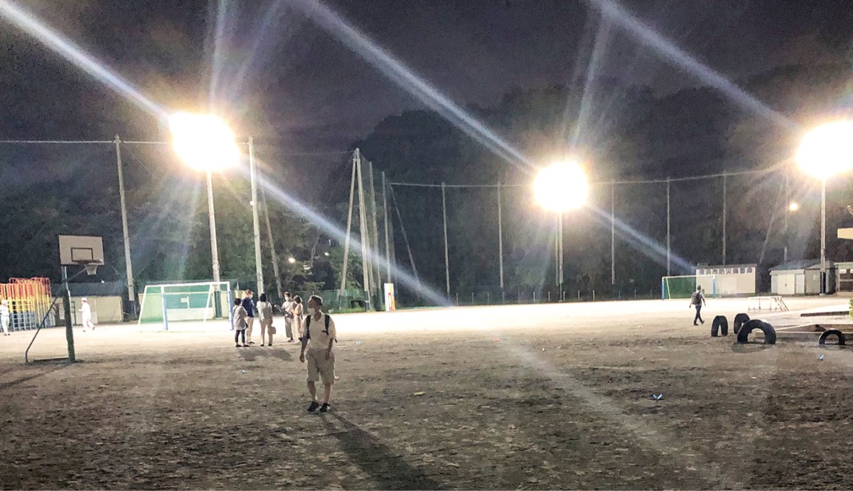 試験点灯時の様子