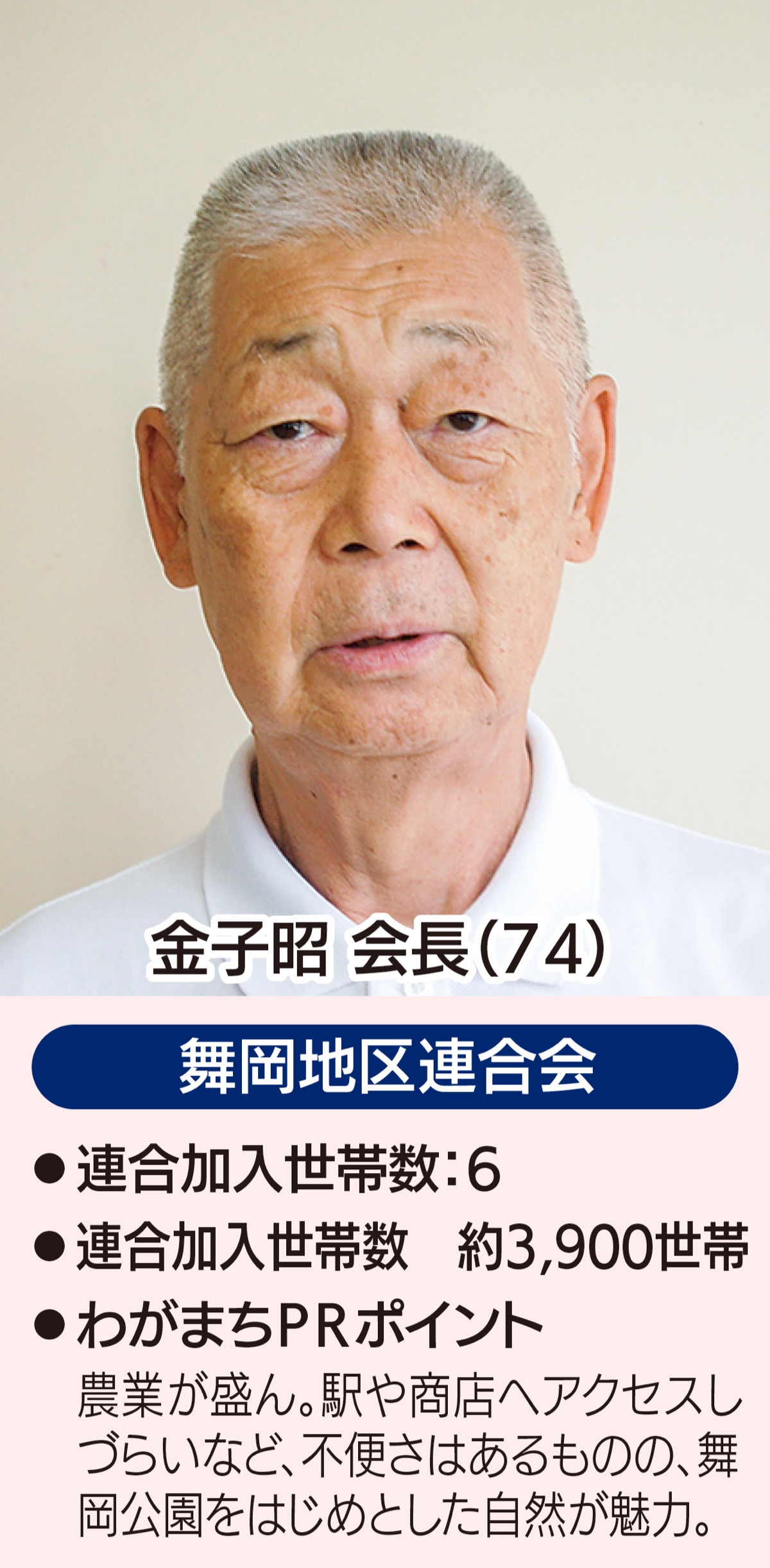 会長に聞く！わがまち自慢