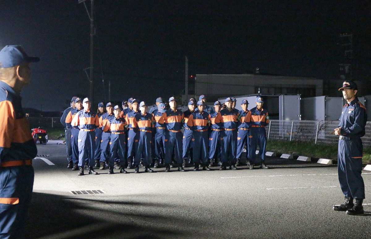 操法訓練会に向け結団式