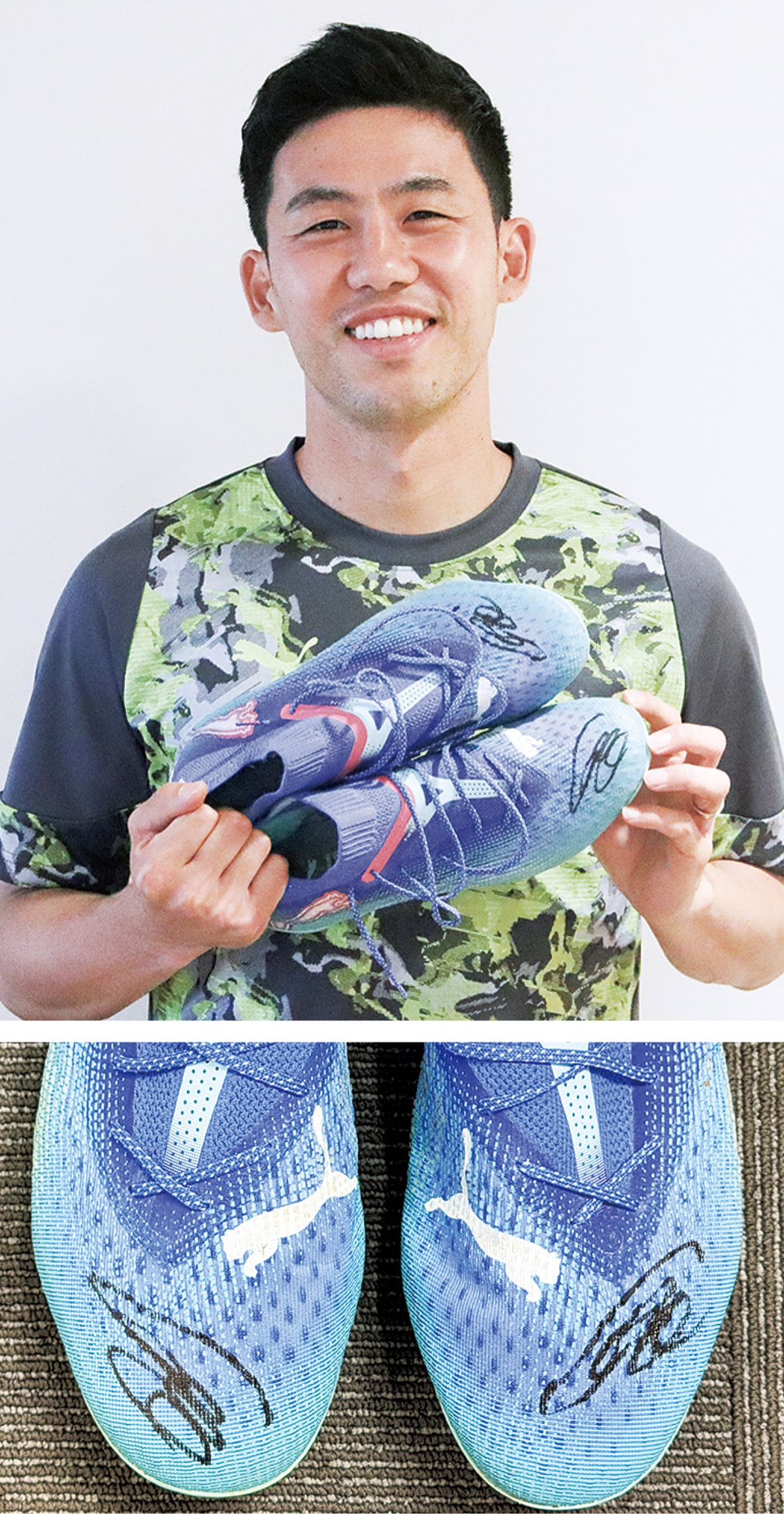 桜保全に遠藤選手が協力