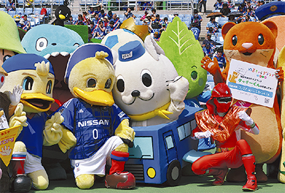 タッチーくんが盛り上げ