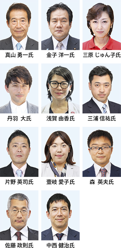 「経済」「憲法」等、賛否分かれる