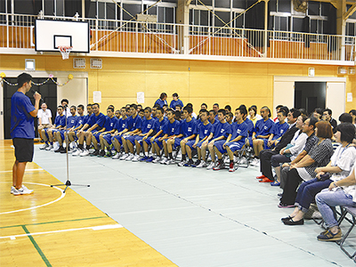 念願の全国へ地域が激励