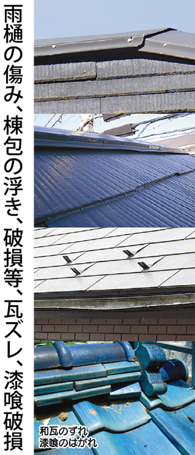 屋根等の修理が無料