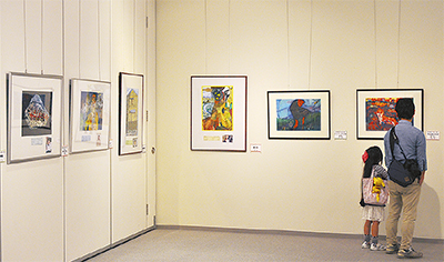 児童たちの作品 一堂に