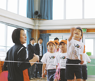 オリンピック選手がやってきた