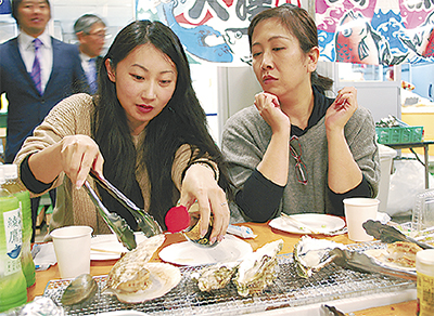 かき小屋オープン