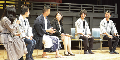 区民と区長が夢語る