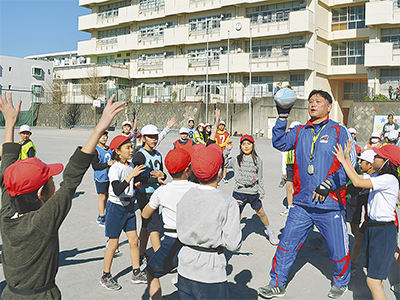元日本代表選手と交流