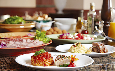 ランチビュッフェに招待