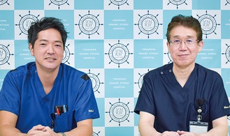 鈴木部長（右）と吉田理学療法士