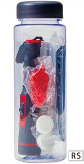 持ち運びに便利なスリムボトル