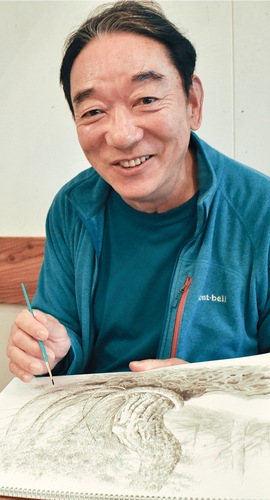 自己流の墨絵。楽しむが基本スタンス