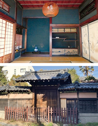 旧松野家住宅主屋（写真上）と同住宅表門及び塀＝横浜市提供