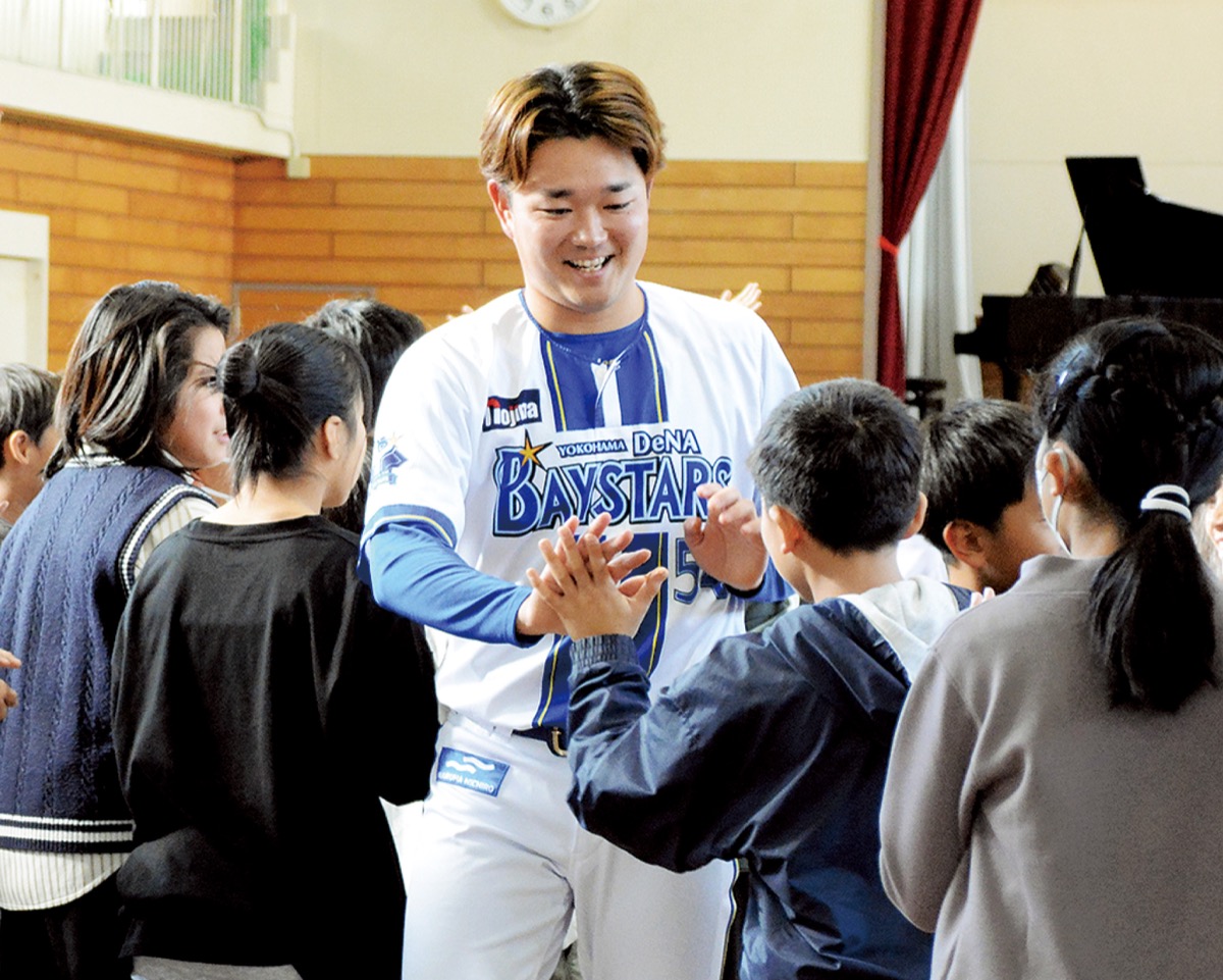 石田裕太郎選手が母校へ