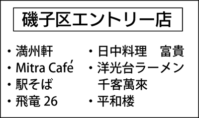 区内から7店舗が名乗り