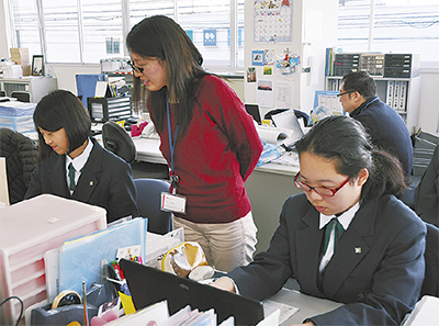 森中生が職場体験