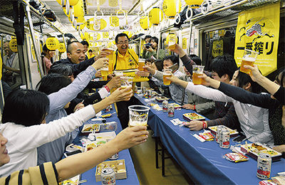 夢のビール電車運行