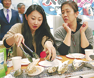 かき小屋オープン